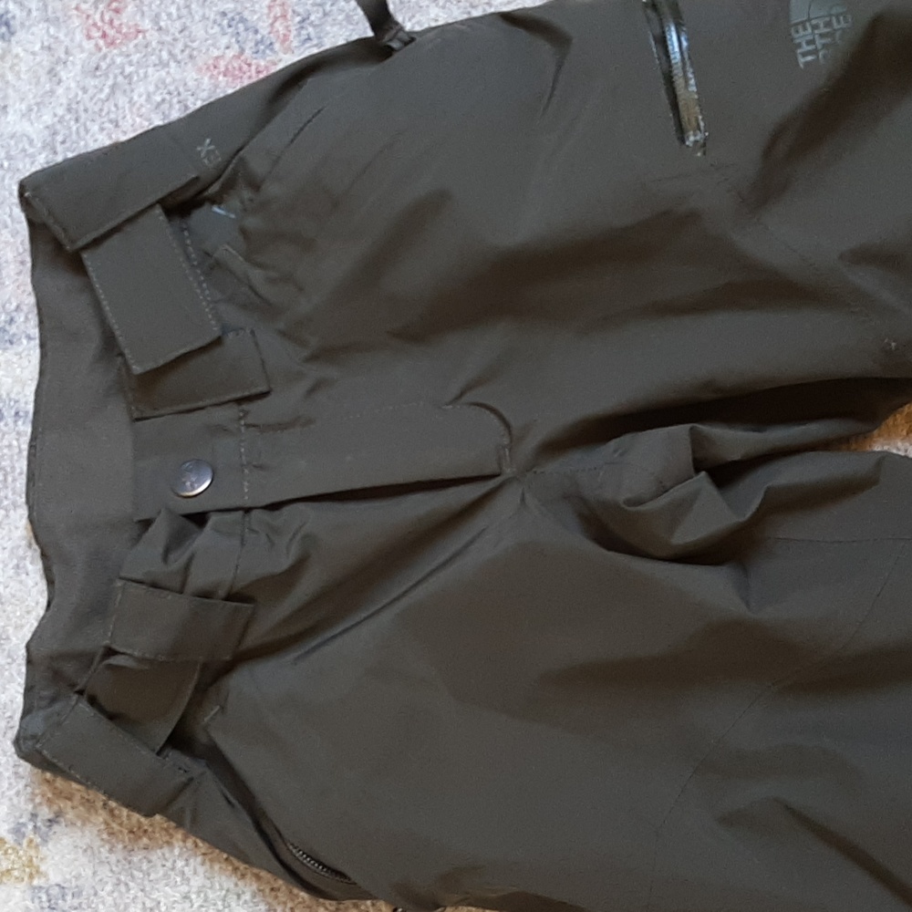 Girls Green The North Face ski pants size xs/tp with EZ grow feature - Picture 2 of 9